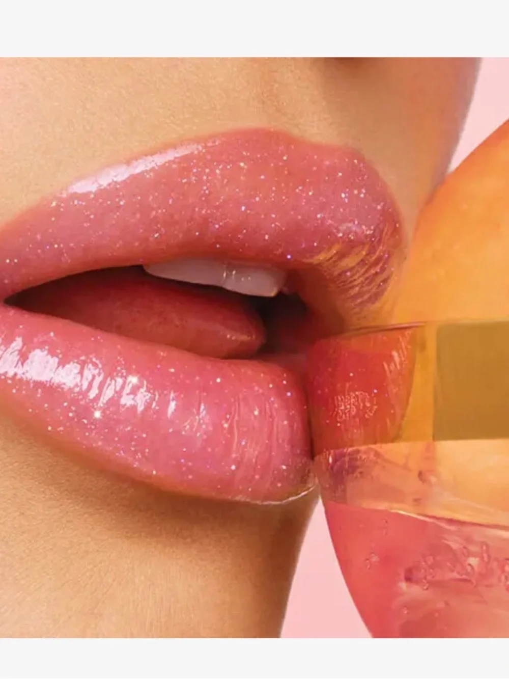 Polite Society Polite Pout Tinted Lip Balm Lipgloss in Peach Bellini BNIB